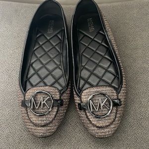 Michael Kors Black Metallic Flats